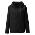 thumbnail image 4 of XIAONU Women'S Hoodies Loose Long Sleeves Zip Up Hoodie Sweatshirts Comfy Oversize Trendy Cute Solid Color Hooded, 4 of 5