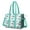 LightBlue Dinosaurs Eggs, variant on Teacher Tote Bag,LightBlue Dinosaurs Trees Pattern Teacher Utility Tote Bag,Large Work Tote Bags for Women with Multiple Pockets,Top Zipper Closure,13.8x10.6x6.7 Inch