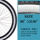 thumbnail image 4 of Neumático de bicicleta SIMEIQI, 26 x 2.35 pulgadas, plegable, pared blanca y negra, 4 of 7