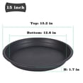 thumbnail image 4 of Angde 5” x 15” Round Black Plastic Plant Saucer with Drainage Holes (4 Count), 4 of 7