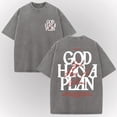 thumbnail image 3 of God Has a Plan Shirt Vintage Christian Graphic Tee Oversized Acid Wash T-Shirt Jeremiah 29:11 Faith Inspired Unisex Cotton Casual Streetwear Gift for Men Women, 3 of 6