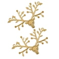 thumbnail image 3 of EHJRE 2 Pcs Animal Christmas Deer Head Pendants DIY Jewelry Handmade Accessories, 3 of 8