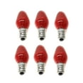 Vibrant Red Night Light Bulb Replacement Bulbs 6 Pack 5W 120V for
