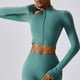 thumbnail image 2 of Camisa de Yoga de manga larga de secado rápido para mujer, camisa de Yoga para Fitness con cremallera, Top de realce cálido para gimnasio, ropa deportiva, abrigo para correr y Yoga, 2 of 4