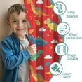 thumbnail image 3 of Blackout Kids Curtains,Colorful Dinosaur Red Pattern Childrens Insulated Curtains Set Of 2,Bedroom Essentials,Toddler Room Decor 42"x84", 3 of 5