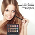 thumbnail image 4 of Paleta de Corrector en Crema de 15 Tonos + Pincel, Ideal para Ocultar Imperfecciones y Crear Maquillaje Impecable, Tono: Número 1, 4 of 7