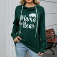 thumbnail image 2 of Shadoumai Womens Sweatshirt Mama Bear Shirt Casual Long Sleeve Tops Crew Neck Sweatshirts With Pockets Fall Fashion Outfits Clothes, 2 of 8