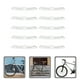thumbnail image 3 of 10pcs Rueda de bicicleta con ruta de seguridad de la bicicleta Reflectores de seguridad de la carretera Reflectores de neumáticos para bicicletas de carretera Accesorios para bicicletas, 3 of 5