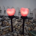thumbnail image 4 of Vikakiooze Valentine's Day Heart Lights Outdoor Decorations,Solar Heart-Shaped Garden Stakes Lights Outside,Waterproof Romantic Heart Atmosphere Lamp for Yard Pathway Patio Walkway Backyard Decoration, 4 of 8