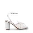 thumbnail image 4 of Sandalias de mujer DREAM PAIRS con tacón de 7.5 cm y lazo de satén blanco, 4 of 7