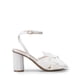 thumbnail image 4 of Sandalias de Satén con Lazo para Mujer DREAM PAIRS, Tacón de 7.5 cm, Blanco, 4 of 7