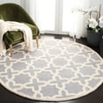 thumbnail image 2 of SAFAVIEH Cambridge Liz Geometric Wool Area Rug, Silver/Ivory, 4' x 4' Square, 2 of 10