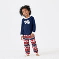 thumbnail image 3 of PatPat Christmas Pajamas Dark Blue Bear Print Family Matching Outfits Sets for Women Kids Baby, 3 of 10