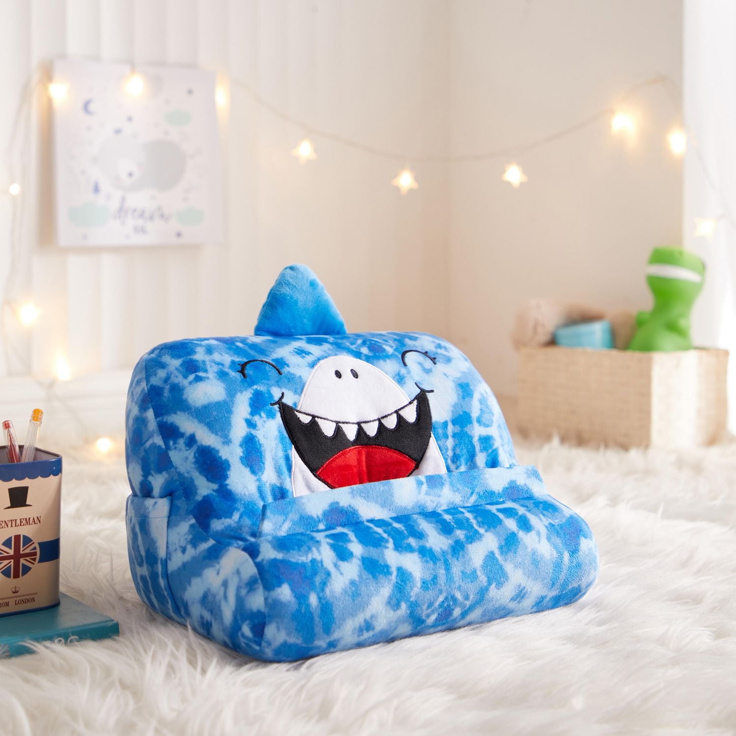 Heritage Kids Shark Plush Bean Tablet Pillow