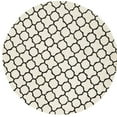 thumbnail image 4 of SAFAVIEH Chatham Jacob Geometric Quatrefoil Wool Area Rug, Ivory/Black, 3' x 5', 4 of 10