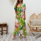 thumbnail image 3 of Vestido Largo De Moda Vestido diario para mujer Cintura suelta Estilo bohemio Traje diario informal (Verde S) Ygjytge para Mujer Verde T XXL, 3 of 7