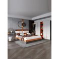 thumbnail image 3 of Bedroom household wardrobe simple modern double door overall coat cabinet cloakroom glass door light luxury cabinet combination My Lux Decor Round, 3 of 17