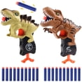 thumbnail image 1 of Pistola de espuma Happitry Dinosaur para niños de 3 a 6 años, paquete de 2, 1 of 5