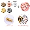 thumbnail image 4 of Metal Spacer Beads, 250pcs Double 6mm Flat Round Disc Rondelle Beads Charm Alloy Loose Beads Findings for Bracelet Necklace Jewelry Making, 5 Colors, 4 of 8