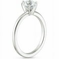 thumbnail image 6 of HeartsAndYou 1ct Round Cut Moissanite Engagement Ring for Women 18k White Gold Over Silver Six Prong Solitaire, 6 of 6