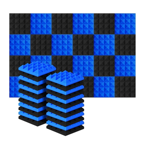 72 x Acoustic foam-Black&Blue