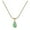 Green, variant on ETHKIA Green Teardrop Pendant Necklace with Silver Plated Chain, Beautiful Olive Green Necklace for Women Trendy Green