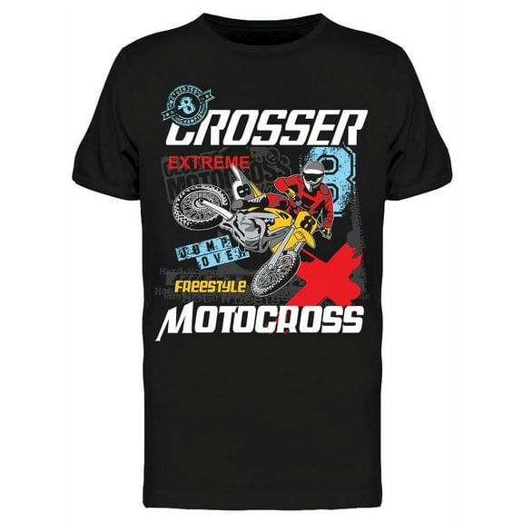 Crosser Extreme Motocross T-Shirt Men -Image by Shutterstock, Male x-Large