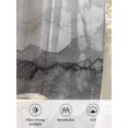 thumbnail image 6 of Sheer Curtains 63 Inch Length 2 Panels Set for Bedroom, Black Ombre Mountain Semi Sheer Curtains for Windows, Nature Abstract Art Marble Gradient Voile Window Treatments Rod Pocket Curtain, 6 of 7