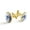 Color 4, variant on Men's Classic Stainless Steel, Dinosaur Camouflage Pattern Cufflinks Business Wedding Shirts, Golden