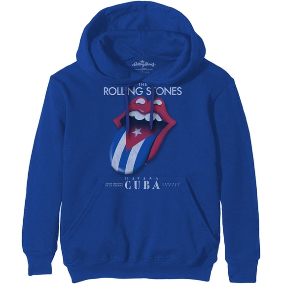 The Rolling Stones Unisex Pullover Hoodie Sweatshirt Havana Cuba (X-Large)