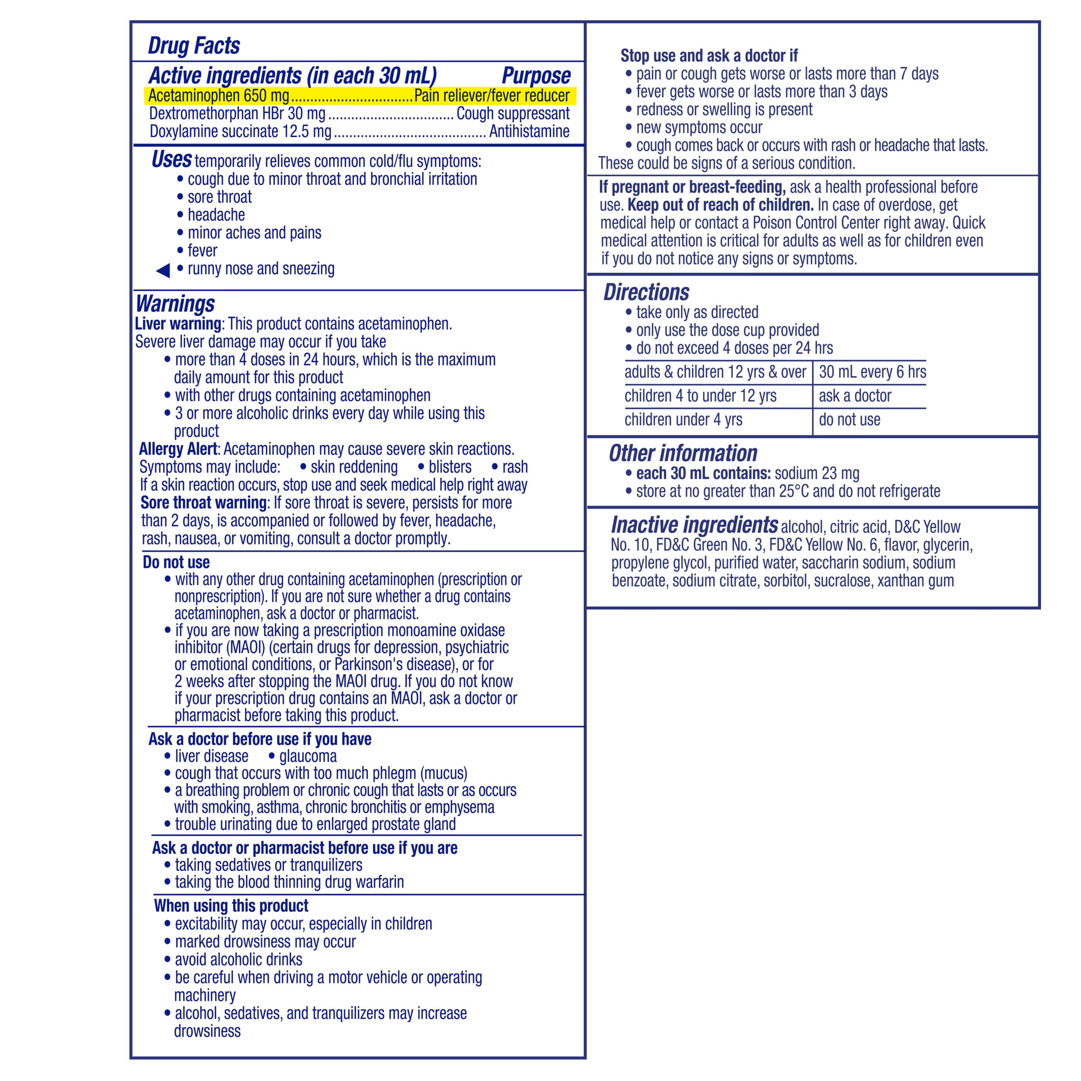 Vicks NyQuil Cold and Flu Liquid, Nighttime Cold Medicine, Original, 12 fl oz