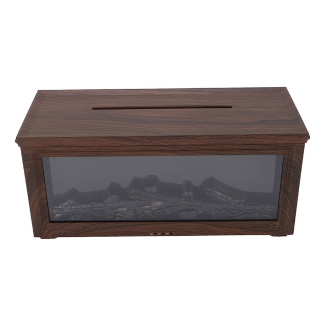 Difusor de Aceite Esencial de Chimenea, Humidificador Ultrasónnico de Grano de de 180 ml, Luz de Humor LED DE 7 COLOR, APAGADO AUTICO Y DIFUSOR DE AROMATERAPIA TRANQUILA PARA