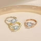 thumbnail image 3 of 2CT 925 Sterling Silver Engagement Rings for Women Round Cut 3-Stone Promise Rings for Her Cubic Zirconia CZ Wedding Bands Size 3-11, 3 of 4