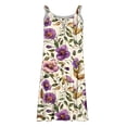 thumbnail image 7 of HADST Women's Floral Print Spaghetti Strap Cover-Ups Casual Mini Dresses with Chest Pleats, 7 of 7