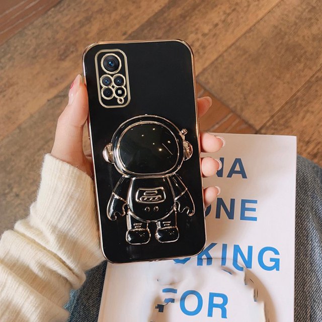 Xiaomi Redmi Note 11 11S Pro 5G 10 10C A1 Funda De Silicona Suave Teléfono Carcasa Astronauta Soporte