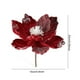 thumbnail image 3 of Rapeiae 15CM Adhesive Powder Flocking Christmas Flower High-end Fabric Christmas Decoration Simulation Flower, 3 of 6