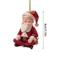 thumbnail image 3 of Iumwxz Christmas Hanging Decoration Christmas Tree Decoration Santa Claus House Acrylic Hanging Decoration home decor christmas outdoors indoor, 3 of 5