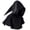 Black, variant on FASHOFT Adult Grim Reaper Hooded Cape Halloween Vampire Priest Cosplay Outfit Stage Performance Party Fancy Dress Up Halloween One Size