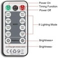 thumbnail image 2 of Juhefa String Lights Curtain Lights with Remote 7.9' L x 5.9' W 144-Bulb USB Plug-in LED Light for Wedding Home Bedroom Decor,White, 2 of 8