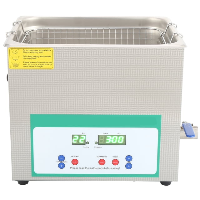 Tanque de limpieza por ultrasonidos, limpiador ultrasónico de 10 l y 240 W, temporizador de limpieza por ultrasonidos, resistente y duradero
