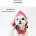 thumbnail image 3 of Chubasquero para perros LIUYMXG Con arnés impermeable para perros pequeños, 3 of 5