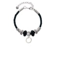 thumbnail image 2 of Delight Jewelry Silvertone Medium Karma Ring Mom Celtic Knot Leather Bead Bracelet, 7"+2" Extender, 2 of 4
