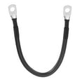 thumbnail image 1 of Uxcell 6AWG Gauge Battery Cable Wire 1FT Length 5/16" Diameter Positive and Negative Copper Alternator Connector Extender with US standard O-ring for Car RV Golf Cart Marine, Black, 1 of 6