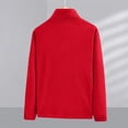 thumbnail image 6 of JULMCOMO Fleece Jacket for Men Full Zip Collared Thickened Casual Jacket Outdoor Fall Winter Warm Coat with Pockets Red L, 6 of 6