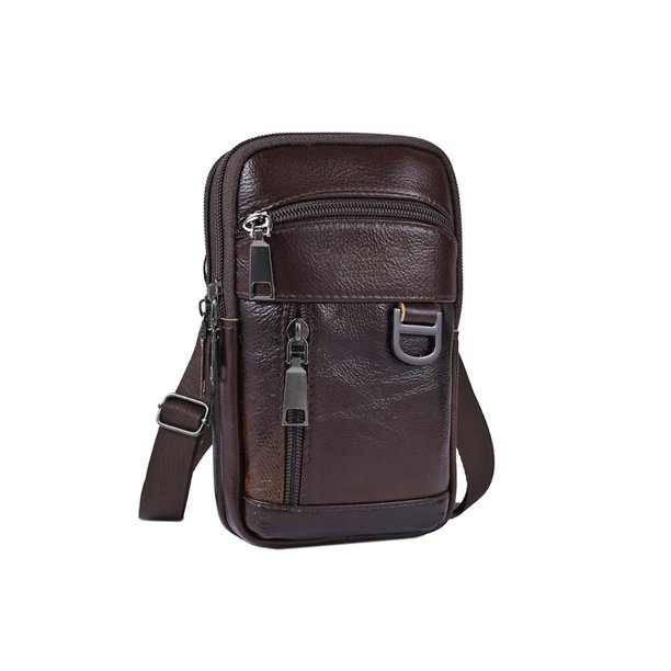 Riñonera Informal para Hombre Bandolera Cuero A La Riñonera Retro Deportiva Diaria para Hombre