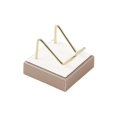 thumbnail image 4 of Estantes de colocación de adornos de soporte de exhibición de usos múltiples, soporte de soporte de exhibición de pedestal, liviano para pequeños (champán blanco) Baoblaze expositor de minerales, 4 of 8