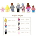 thumbnail image 5 of Lovely Family Dollhouse Dolls Set of 7 Wooden Figures, Kids Girls Happy Playset Characters Accessories for Children Pretend Gift, 5 of 9