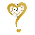 thumbnail image 4 of WLPZXP Heart Shape Wall Clock Sturdy Acrylic for Housewarming Gift Office Classroom Gold, 4 of 9