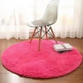 thumbnail image 5 of white color Round Rug Carpet Living Room Carpet Kids Room Rugs Soft and Fluffy Warm, custom size, diameter 60,80,100,160cm (watermelon red,diameter 40 cm), 5 of 7
