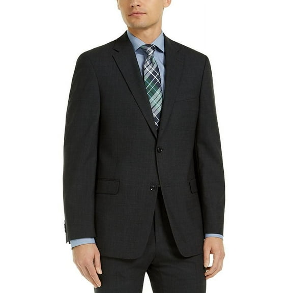 Tommy Hilfiger Men’s Modern-Fit Charcoal THFlex Suit Jacket